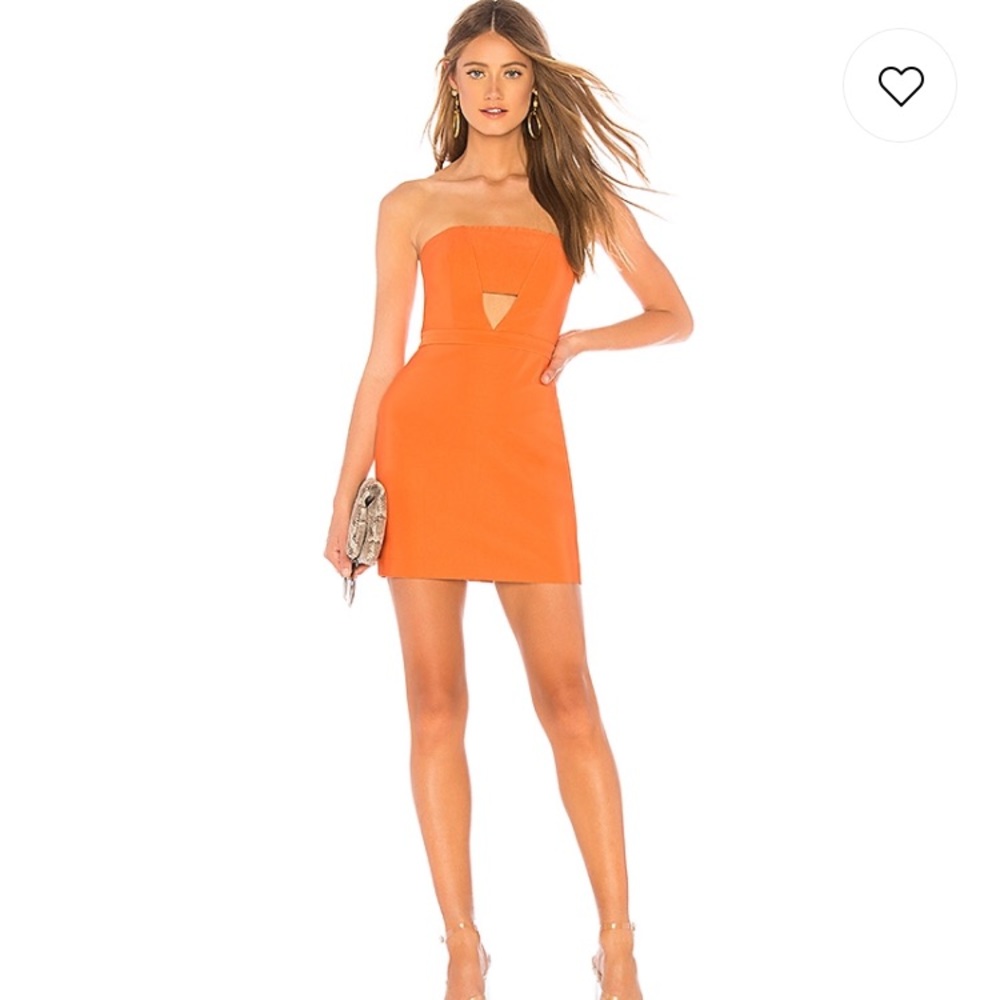Emma NBD revolve dress papaya